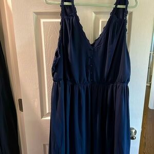 Navy plus size dress size 3